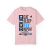 Eat Sleep Fly Repeat T-Shirt — Pilot & Aviation Travel Tee