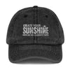 Vintage Embroidered Cap – "Create Your Sunshine"