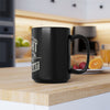 Flight Attendant Coffee Mug — 15oz Black Ceramic Gift for Cabin Crew