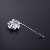 Simple lotus long collar pin brooch