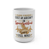 Aviation Coffee Mug 15oz – "Can There Exist An Aircraft In Space Without A Pair Of Steel Wings" Pilot Gift