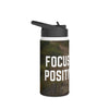 Motivational Stainless Steel Water Bottle - Focus on the Positive, Gym, Outdoor Adventures, Eco-friendly Hydration, Gift for Fitness [...]