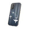 Aviation Clear Phone Case - Airplane Design, Travel Accessory, Unique Gift, Phone Cover, Aviation Enthusiast, Air Travel Lover