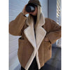 2026 Cross-border Autumn And Winter New European And American Women's Thickened Warm Fashion Loose Casual Retro Lamb Wool Jacket For Women