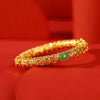 Sterling Silver Plated Jasper Country Tide Xiang Yun Ru Yi Hollow Section Bracelet