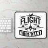 Flight Attendant Gaming Mouse Pad — Aviation Crew Desk Mat