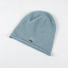 Breathable Knitted Linen Fisherman Hat With A Leather Patch Label