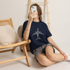 Aviation Word-Art Airplane T‑Shirt — Pilot & Travel Crew Gift