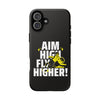 Dynamic Phone Case with Motivational Design - Aim High, Fly Higher!