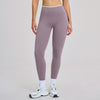 Nude-Feel Yoga Pants High-Waist Contrasting Color Quick-Dry Trousers