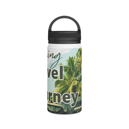 Tropical Travel Water Bottle, Adventure Hydration, Eco-Friendly Insulated Flask, Perfect for Outdoors, Gifts for Travelers