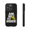 Dynamic Phone Case with Motivational Design - Aim High, Fly Higher!