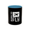 Born to Fly Coffee Mug — Pilot Airplane Travel Gift (11/15oz)