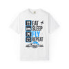 Eat Sleep Fly Repeat T-Shirt — Pilot & Aviation Travel Tee