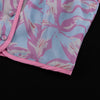Abstract Print Sleeveless Crop Vest & Flared Midi Skirt 2-Piece Set