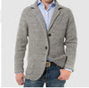 Casual Long Sleeve Solid Color Knitted Coat