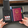 Genuine Leather Passport Holder AndBag Anti-loss And Anti-scan