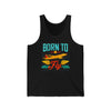 Born to Fly Tank Top — Vintage Airplane Travel Graphic Tank