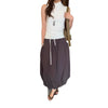 Korean-style Elastic-waist Designer A-line Bloom Versatile Midi Skirt