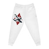 Aviator Style Athletic Joggers with Vintage Plane Design