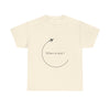 Travel Tee — “Where to next?” Airplane Graphic T‑Shirt
