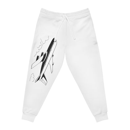 Aviator Graphic Athletic Joggers - Comfortable and Stylish for Travel Enthusiasts