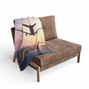 Cozy Arctic Fleece Blanket - Airplane Sunset Design, Travel Gift, Home Decor, Chill Evenings, Warmth for Adventures