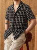 Pure Cotton Embroidery Cuban Collar Short Sleeve Printed Shirt Breathable Casual Shirt