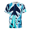 Jet Fighter All-Over Print Tee — Blue Military Aviation Graphic Shirt