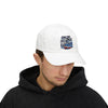Explore Dream Discover Dad Cap - Adventure Inspired White Baseball Hat