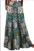 Bohemian-style Loose Casual Printed High-waisted Skirt
