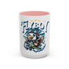 Flyboy Pilot Coffee Mug, Cute Bird Mug, Aviation Gift, Kids' Hot Chocolate Cup, Fun Airplane Decor, Unique Birthday Present