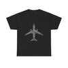 Aviation Word-Art Airplane T‑Shirt — Pilot & Travel Crew Gift