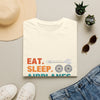 T-Shirt — "Eat. Sleep. Airplanes. Repeat." Pilot Aviation Tee