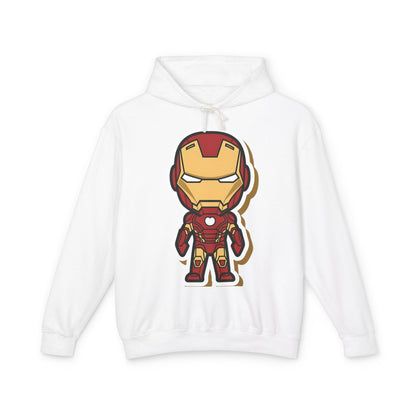 Iron Man Cartoon Unisex Lightweight Hooded Sweatshirt - Casual Marvel Superhero Apparel