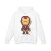 Iron Man Cartoon Unisex Lightweight Hooded Sweatshirt - Casual Marvel Superhero Apparel