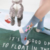 Cute Thickening Breathable Sweat Absorbing Women's Mid-calf Length Socks