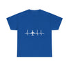 Plane Heartbeat T-Shirt — Pilot Aviation Flight Crew Tee