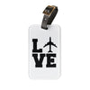 Travel Love Luggage Tag – "LOVE" Airplane Design
