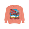 Fly High Vintage Airplane Sweatshirt, Unisex Crewneck Top, Cozy Gift for Aviation Lovers, Travel Lovers, Birthday Gift