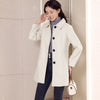 Slimming Chenille Fabric Hugging Wool Coat