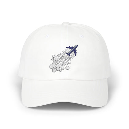 Classic Dad Cap with Airplane Embroidery - Casual Summer Hat for Travelers