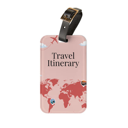 Chic Travel Luggage Tag for Wanderlust Lovers, Personalized Travel Itinerary Holder, Ideal for Adventurers, Great Travel Gift, Fun [...]