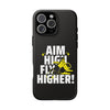 Dynamic Phone Case with Motivational Design - Aim High, Fly Higher!