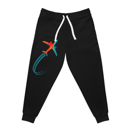 Travel-Themed Athletic Joggers for Adventurers
