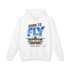 Born to Fly Hoodie — Aviation Plane Graphic Pullover ("Sky Is Not The Limit")