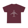 Aviation Word-Art Airplane T‑Shirt — Pilot & Travel Crew Gift