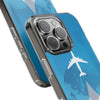 Stylish Clear Phone Case with Airplane Design, Travel Accessory, Personalized Gift, Phone Protection, Trendy Phone Cover