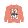 Helicopter Graphic Sweatshirt, Unisex Lightweight Pullover, Military Style Apparel, Perfect Gift for Aviation Enthusiasts, Casual Wear