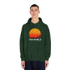 Sunset Vibes Unisex Hooded Sweatshirt - 'THE WORLD' Design